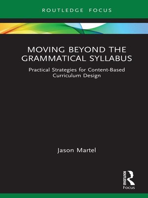 cover image of Moving Beyond the Grammatical Syllabus